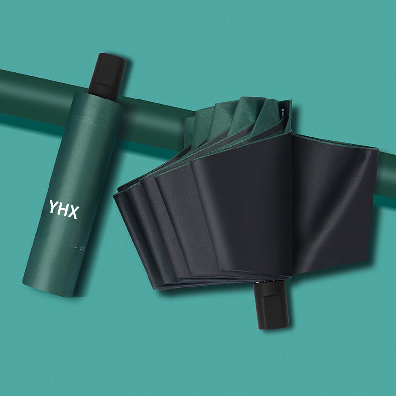 Black glue sunscreen sunny umbrella female three-fold advertising umbrella sunscreen anti-ultraviolet sun umbrella JOOFIRE