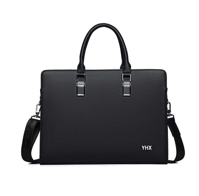 Men's briefcase high-end authentic men's bag large-capacity briefcase men's shoulder bag casual business handbag JOOFIRE