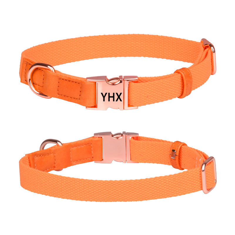 Cowhide Pet Collars Comfortable Leather Dog Collars Medium and Large Dog Collars JOOFIRE