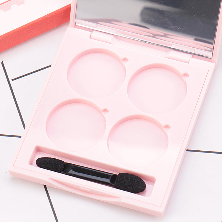 ZOOPIP Separate twin-layered eyelid box, four-sided multicolored eyelid case, mirrored square, multi-colored eyelid box JOOFIRE