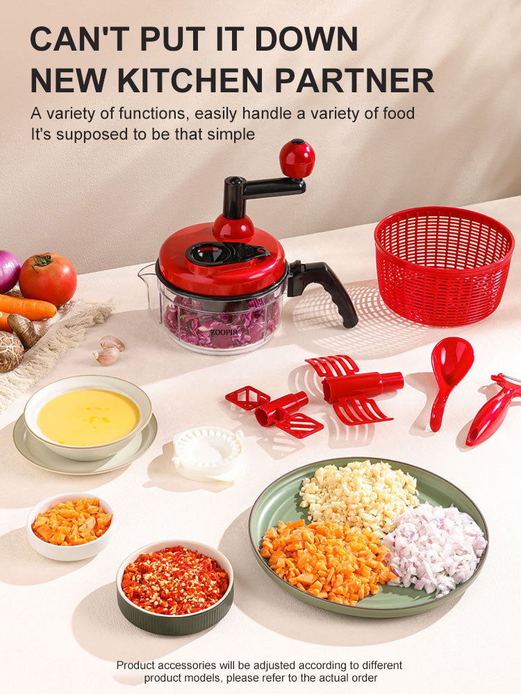 ZOOPIP Household cooking machine Dumpling machine Meat machine Chilling machine Stirring machine Multifunctional dish cutter Kitchen supplies JOOFIRE