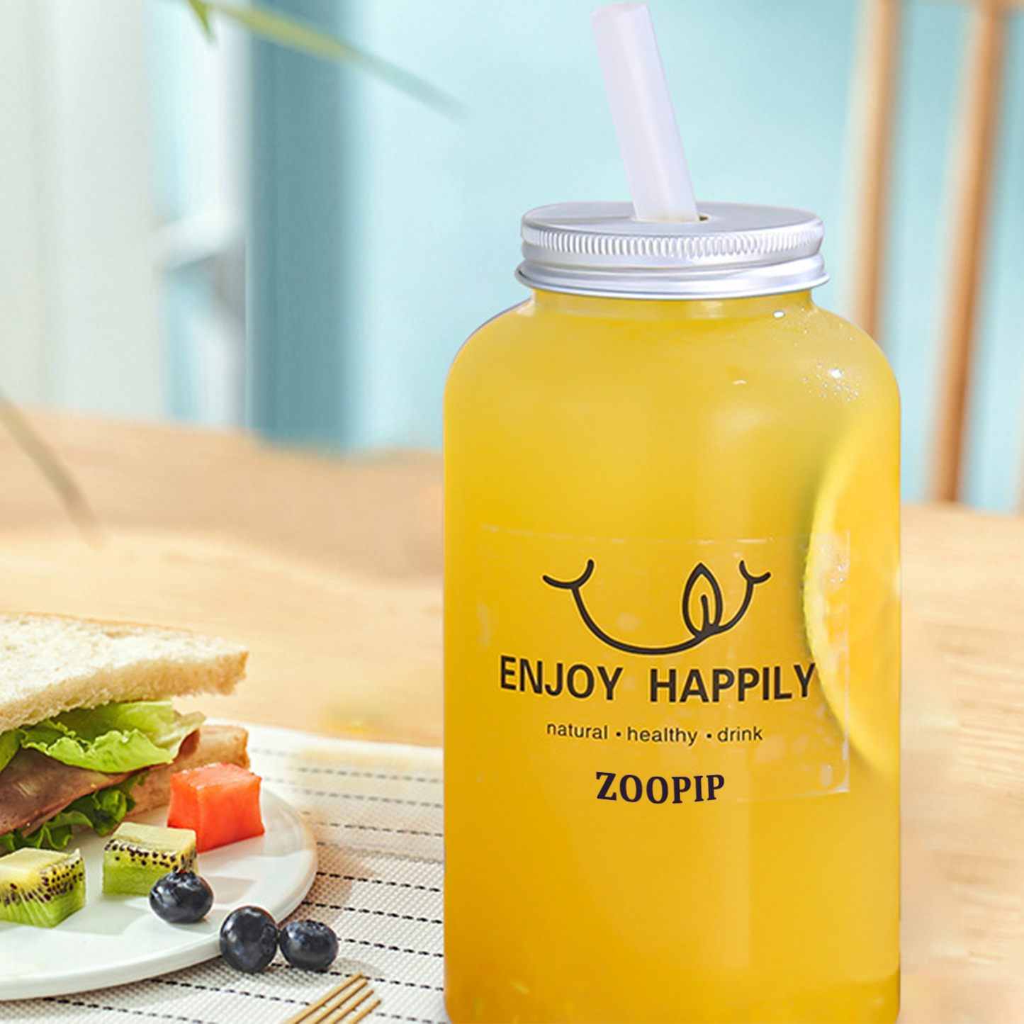 ZOOPIP Cans, beverage bottles, milk tea bottles, food grade plastic juice bottles, coffee cans, juice bottles JOOFIRE