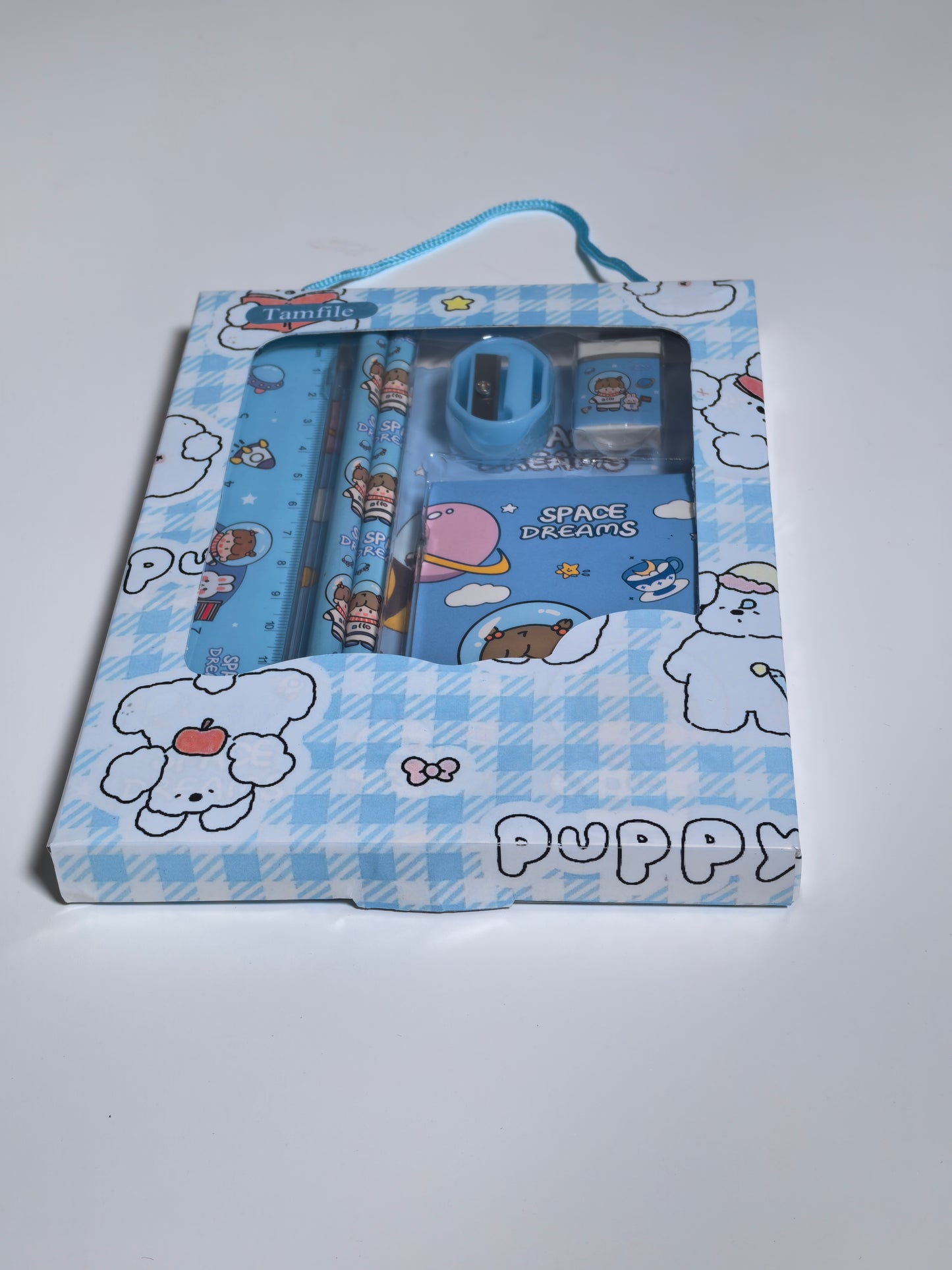 Tamfile School supply kits containing various combinations of selected school supplies
