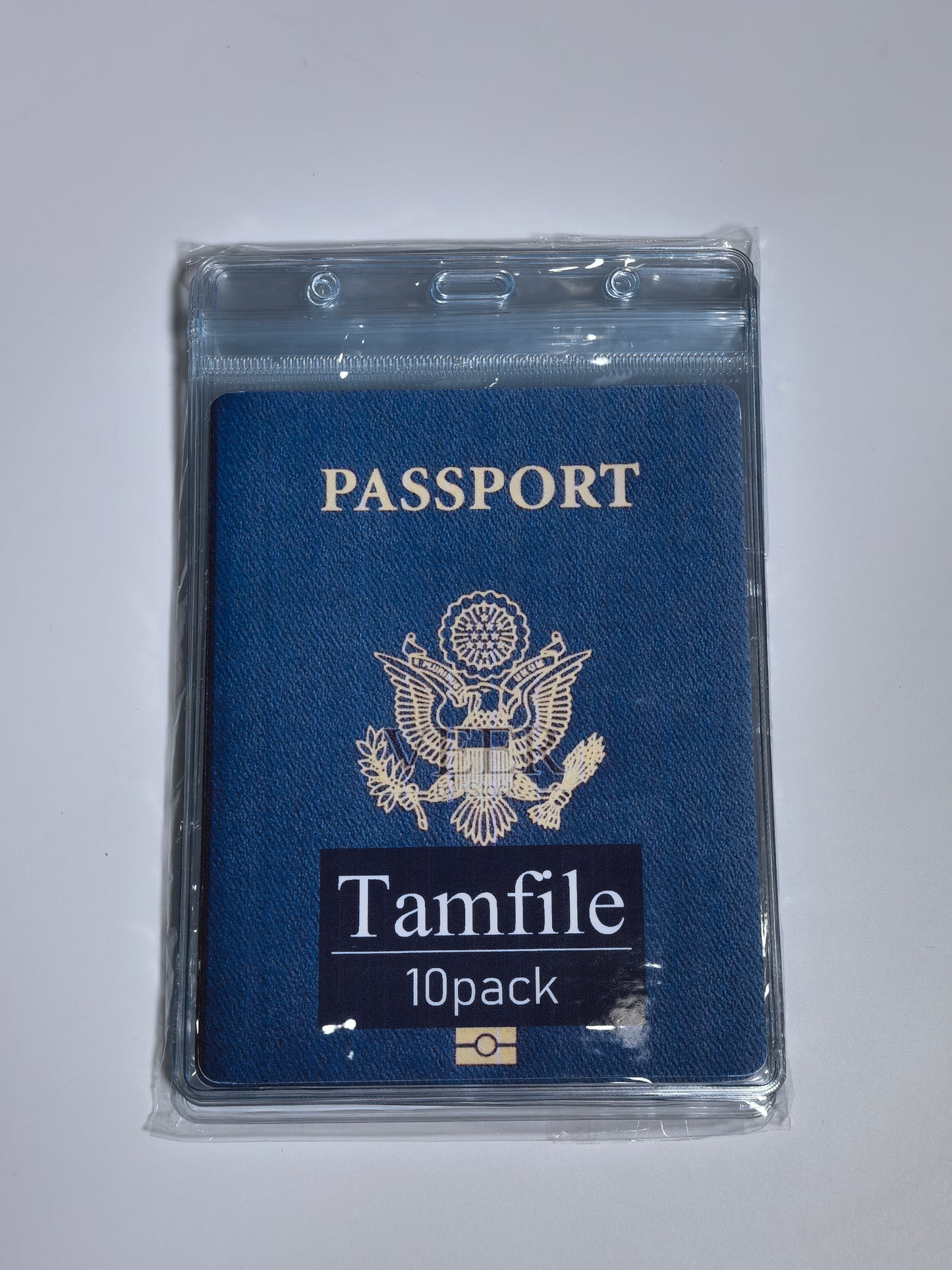 Tamfile Non-magnetically encoded identification document