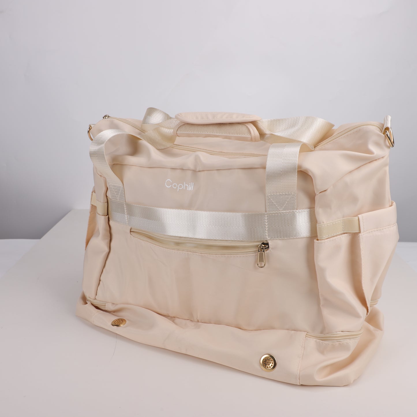 Caphill Dry and wet separation fitness swimming bag shoe position sports training yoga storage bag laser PU fitness bag